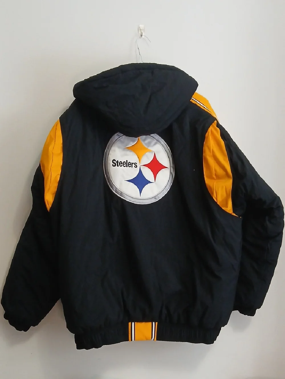 Vintage Pittsburgh Steelers Pro Line Starter Jacket-Mens XXL-Detachable Hood - Picture 8 of 12